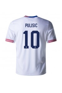 Yhdysvallat Christian Pulisic #10 Jalkapallovaatteet Kotipaita Copa America 2024 Lyhythihainen